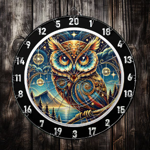 Etheral Nocturne Uggla Dartboard Design Darttavla