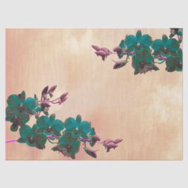 Etheral Orchids Decoupage-vävnadsdokument