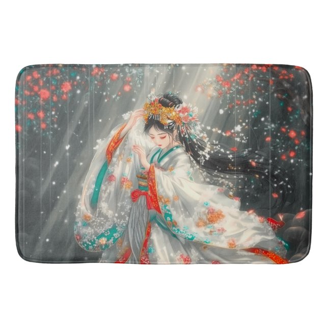 Etheral Princess i en Fantasy Garden Badrumsmatta (Framsidan)