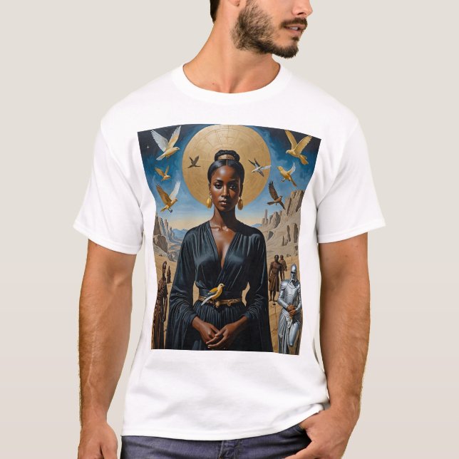 Etheral Queen Divine Fantasy Art Tee (Framsida)