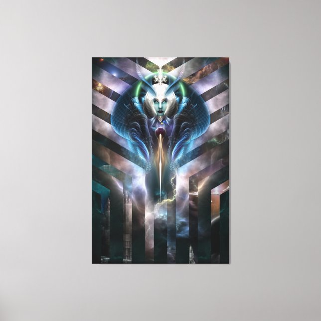 Etheral Queen of Galaxy Kanvastryck (Framsida)
