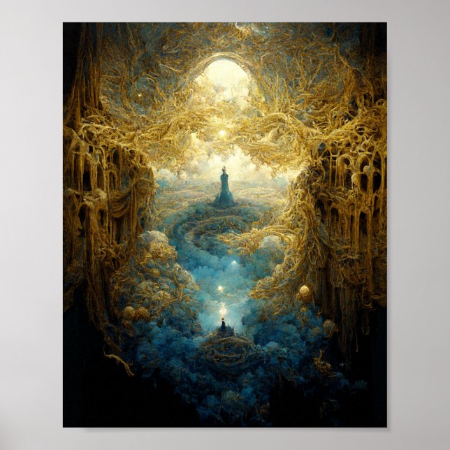 Etheral Realm Fantasy Art Poster (Framsidan)