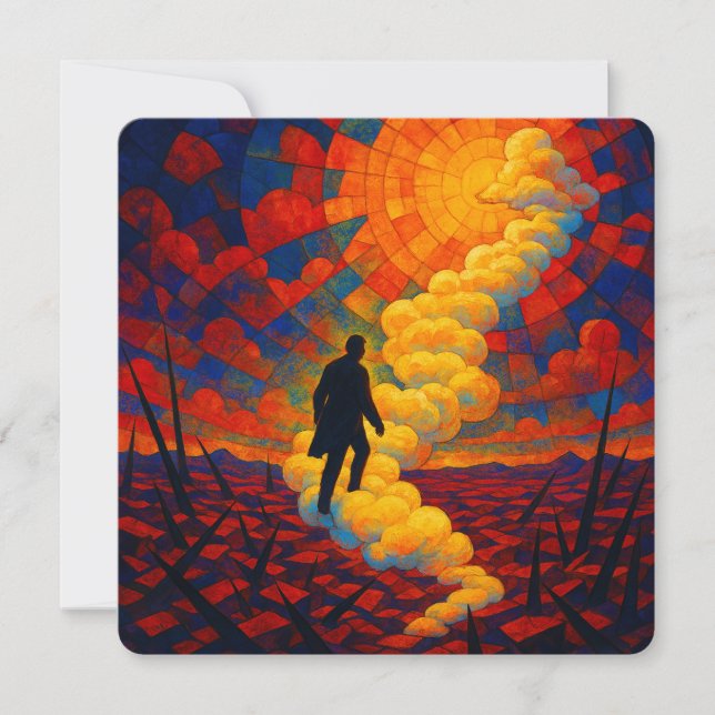 Etheral Reverie - Surreal Dreamscape Hälsning-bil Julkort (Framsida)