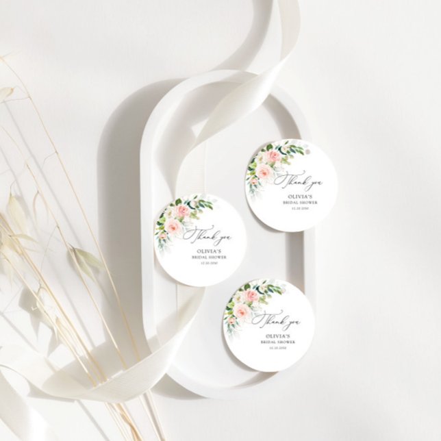 Etheral  Rosa ros Möhippa Gift Märkre Gåvor Etiketter (Skapare uppladdad)