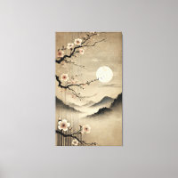 Etheral Sakura Måne - Wabi-Sabi Japansk konst