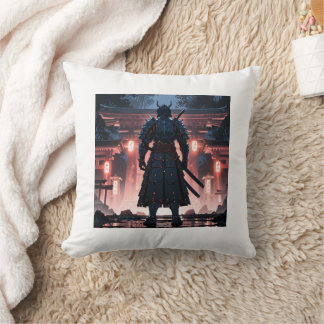 Etheral Samurai: Misty Guardian Pillow Kudde