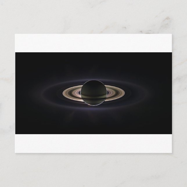 Etheral Saturn" Vykort (Framsida)