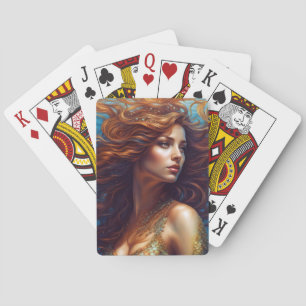 Etheral Sjöjungfru Art Skriv ut fantasy Underwater Casinokort