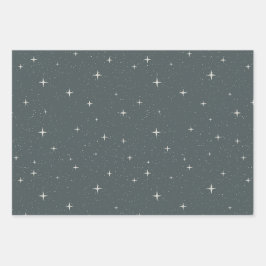 Etheral Starry Night Celestial Teal Himmel