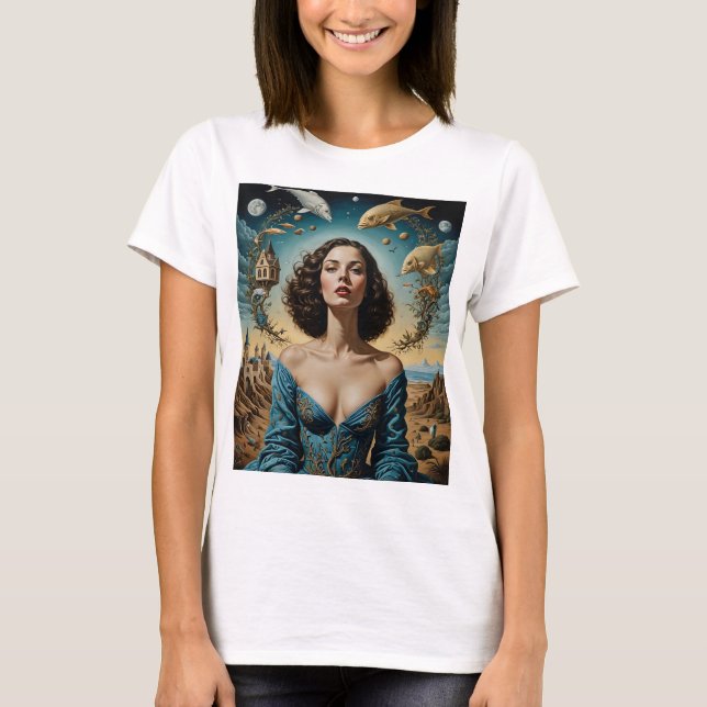 Etheral Surreal Fantasy Art T-Shirt (Framsida)