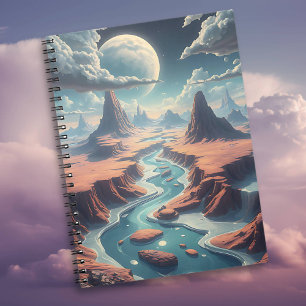 Etheral Surreal World AI Art Anteckningsbok