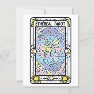 Etheral Tarot - Mjölk med Crystal Boll Vykort