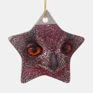 Etheral Uggla Julgransprydnad Keramik