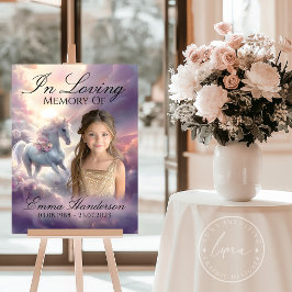 Etheral Unicorn Memorial Poster