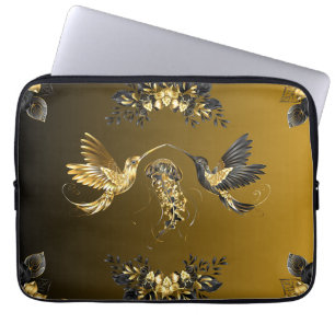 Etheral Unison - Black and Guld Artwork Laptop Fodral