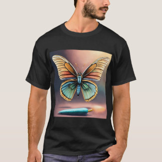 "Etheral Vingar: Vibrant Butterfly Design T-Shirt" T Shirt