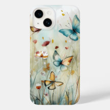 Etheral Watercolor Butterfly Garden Phone Case