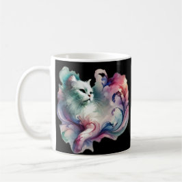 Etheral Watercolor Cat Kaffemugg