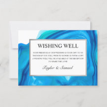 Etheral Wave Wishing well Bröllop Card-presentkort