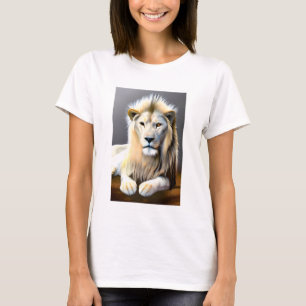 Etheral White Majestic Lejon T Shirt