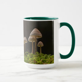 Etheral White Mushroom Art Mugg