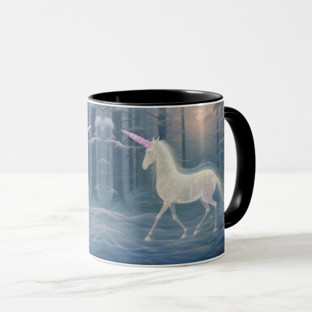 Etheral Winter Unicorn Coffee/Tea Mugg (Framsida höger)