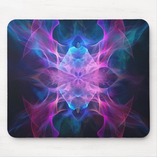 Etheral Wisps: Blue & Mauve Kirlian Art Musmatta (Framsidan)