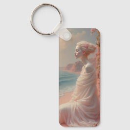 Etheral Woman på Dreamy Beach Nyckelring