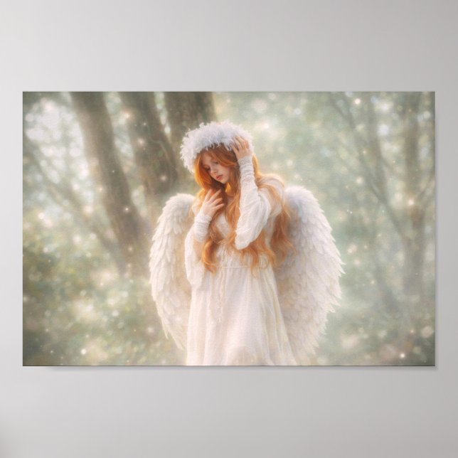 Ethereal Angel in the Forest Poster (Framsidan)