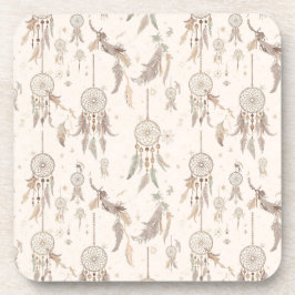 Ethereal Boho Dream Catcher Celestial Ceramic Tile Underlägg