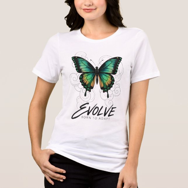 Ethereal Butterfly "EVOLVE T Shirt (Framsida)
