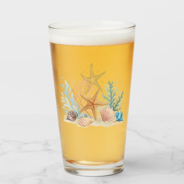 Ethereal Coastal Romance Wedding Glaskopp (Framsida fylld)