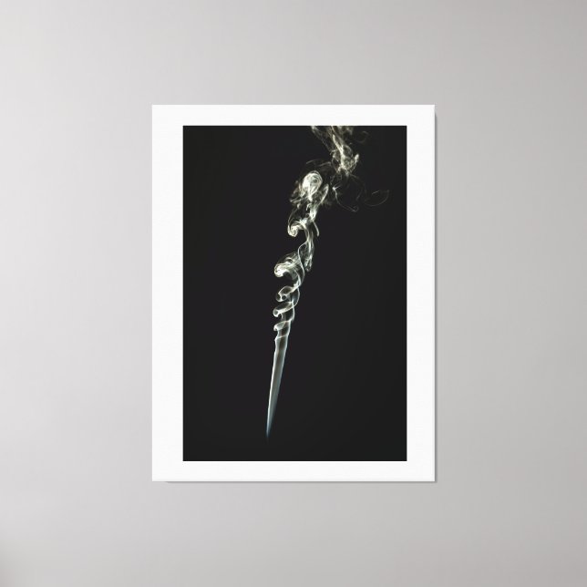 Ethereal Dance of Incense Smoke Canvastryck (Framsida)