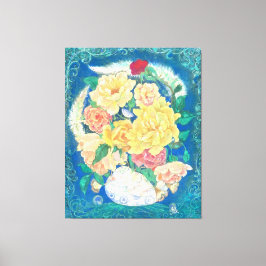 Ethereal Dove Bloom Canvastryck