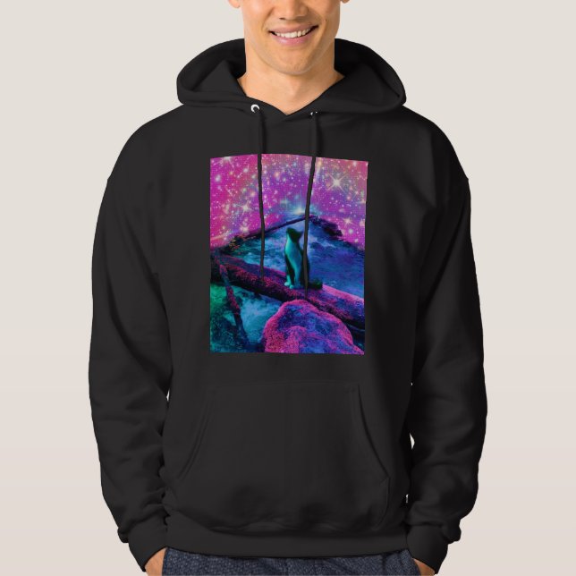Ethereal Dreamer - Katt Hoodie (Framsida)