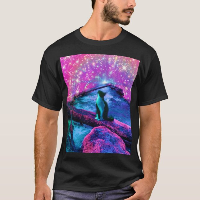 Ethereal Dreamer - Katt T-shirt  (Framsida)