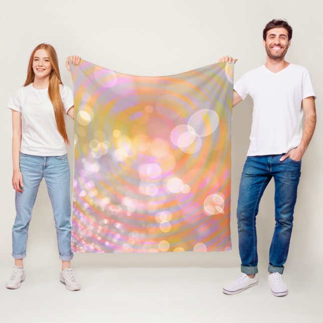 Ethereal Glow Spirals and Light Fleece Blanket (På plats)