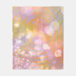 Ethereal Glow Spirals and Light Fleece Blanket