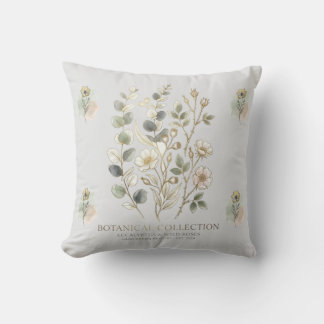 Ethereal Gold & Sage Botanical Collection Kudde