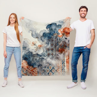 Ethereal Indonesian Batik Fleecefilt