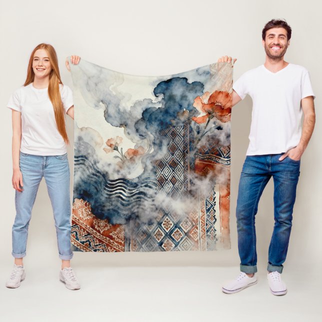 Ethereal Indonesian Batik Fleecefilt (På plats)