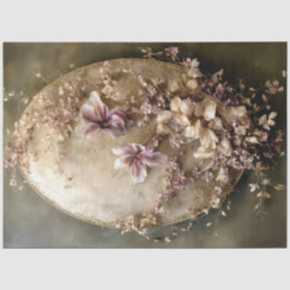Ethereal Ornamental Oval and Floral Botanical