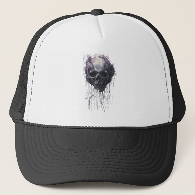 Ethereal Skull Abstract Grunge Dark Art Keps (Framsida)