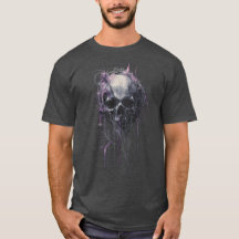Ethereal Skull Abstract Grunge Dark Art T-Shirt