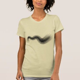 Ethereal Smoke Mist Dam Grafik T-Shirt - Flui