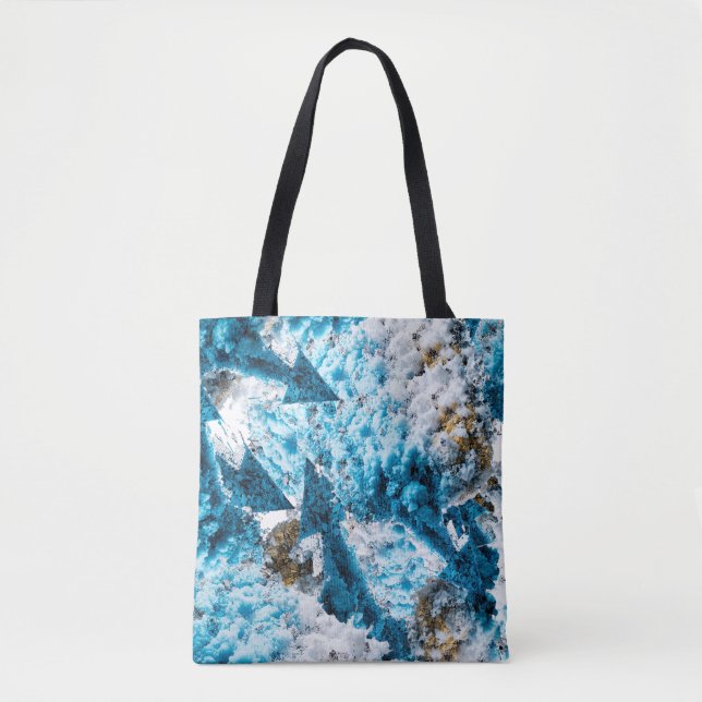 Ethereal Velocity: Geometric Cloud & Arrow Fusion Tygkasse (Framsida)