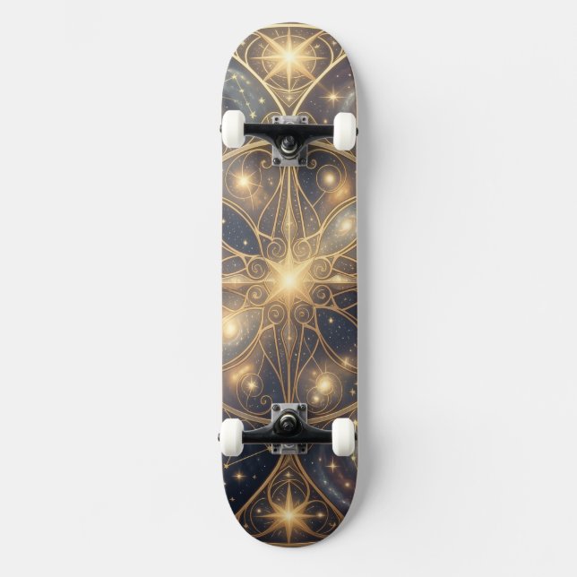 Ethereal Vision – Beyond Reality7 Mini Skateboard Bräda 18,5 Cm (Framsida)