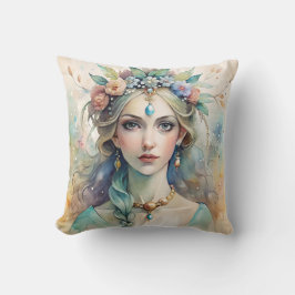 Ethereal Watercolor Queen Pillow Kudde