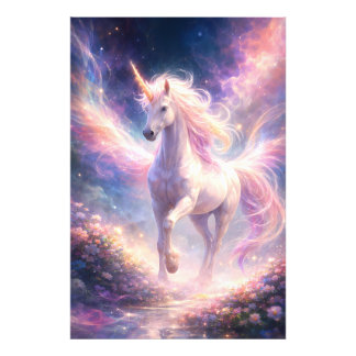 Ethereal Winged Unicorn of Light | ManJiangHong Fa Fototryck