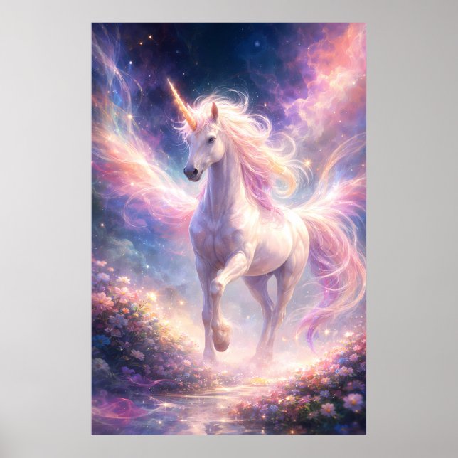Ethereal Winged Unicorn of Light | ManJiangHong Fa Poster (Framsidan)